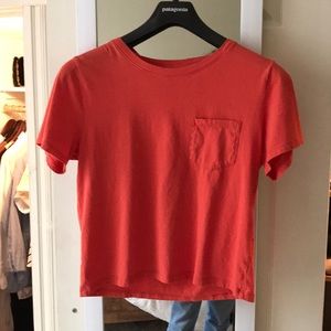 Everlane Cotton Box Cut Pocket Cropped Tee